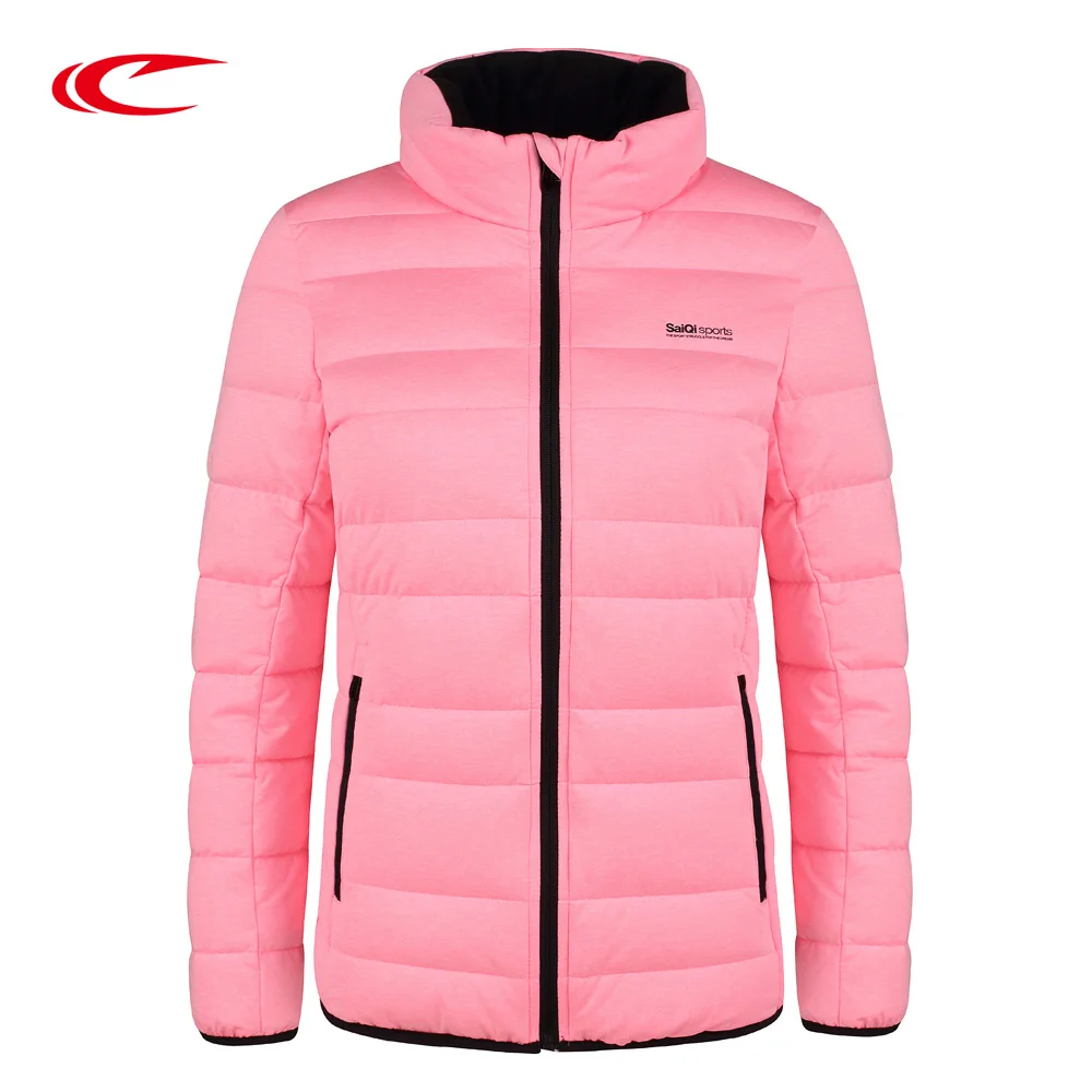 

SAIQI White Duck Down Jacket For Women Light Camping Jacket Female Hiking Coat Short Outerwear Female Outdoor Brand Top Clothing