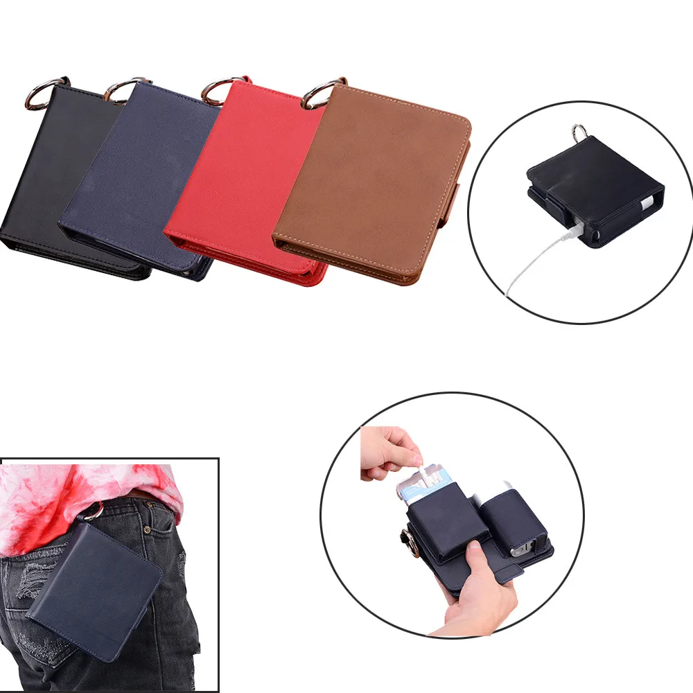 Buy 2018 PU Leather Pouch Bag Protective Holder Cover iQOS Wallet Case