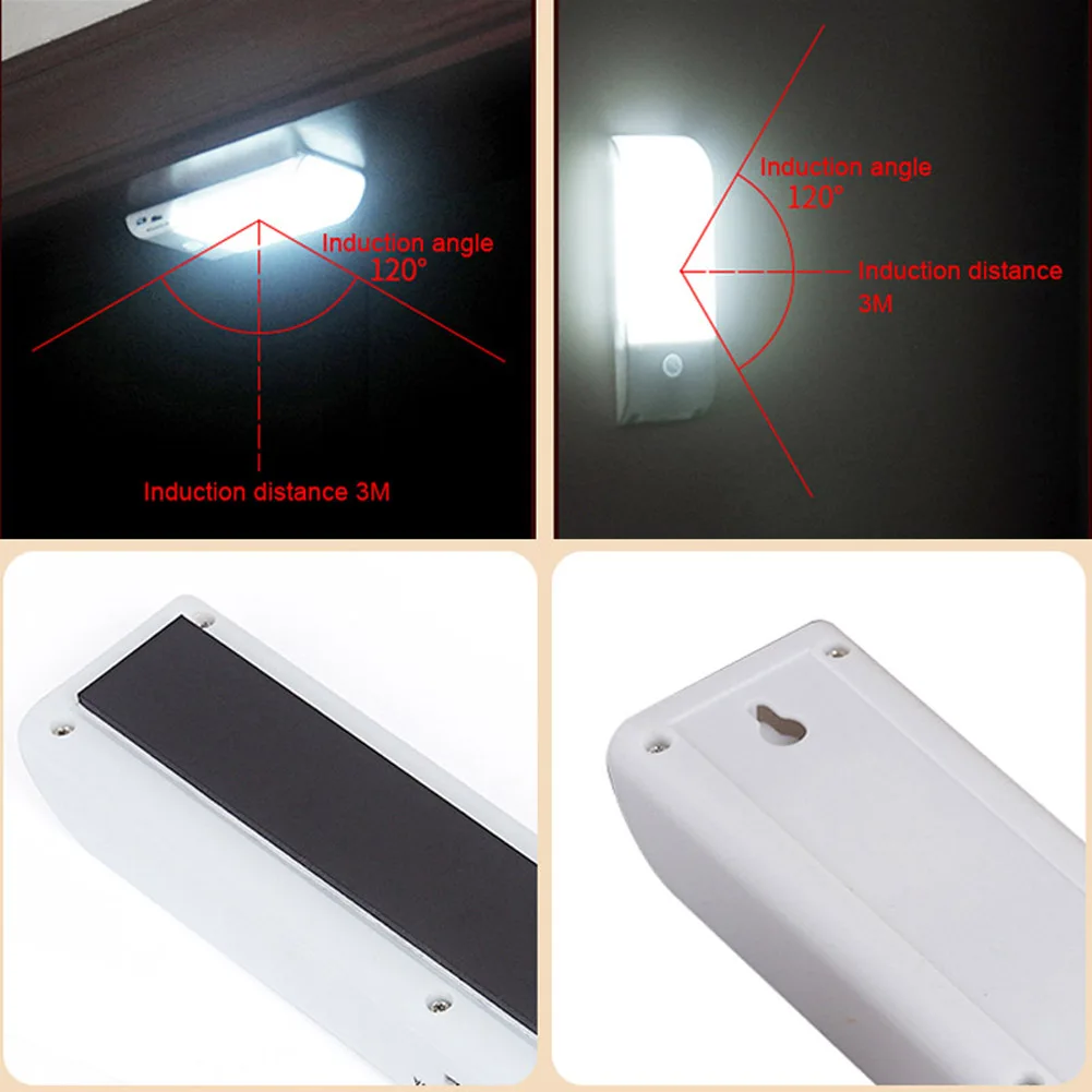 buy Motion Sensor LED Night Light 12 LEDs Magnetic Strip Stick on Wardrobe Cabinet Cupboard Lighting JA55