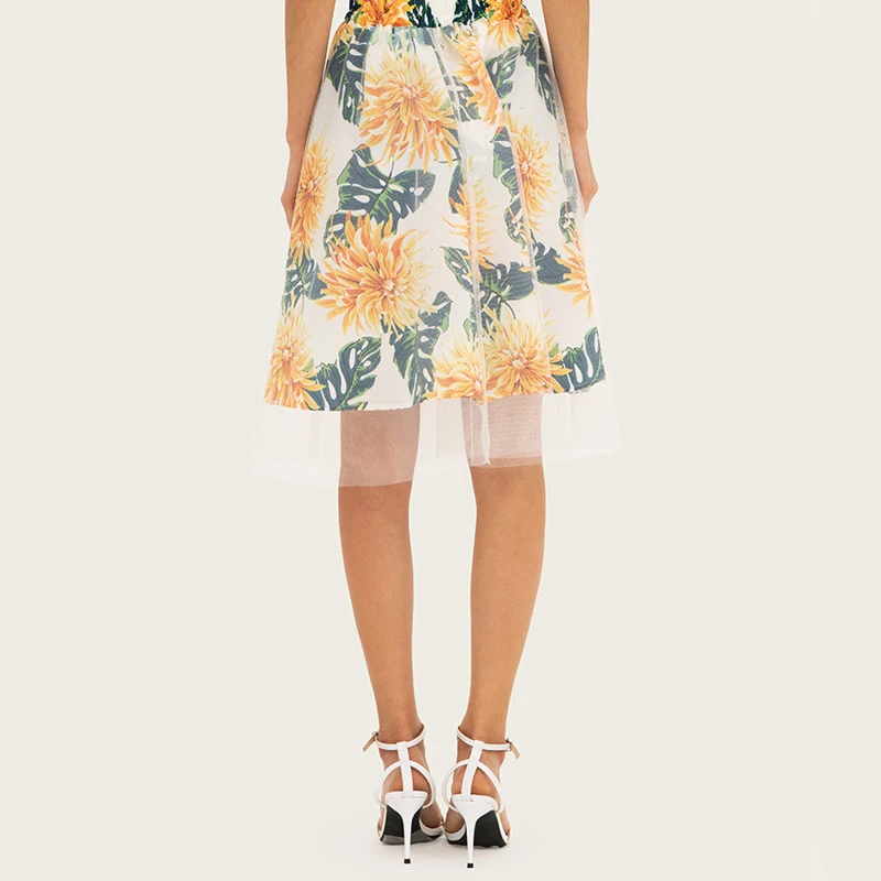 GOPLUS Boho Floral Print Lace Patchwork Skirts Women High Waist Midi Skirt Lady 2019 Spring Vintage Party Beach Skirts Female GOPLUS Boho Floral Print Lace Patchwork Skirts Women High Waist Midi Skirt Lady 2019 Spring Vintage Party Beach Skirts Female