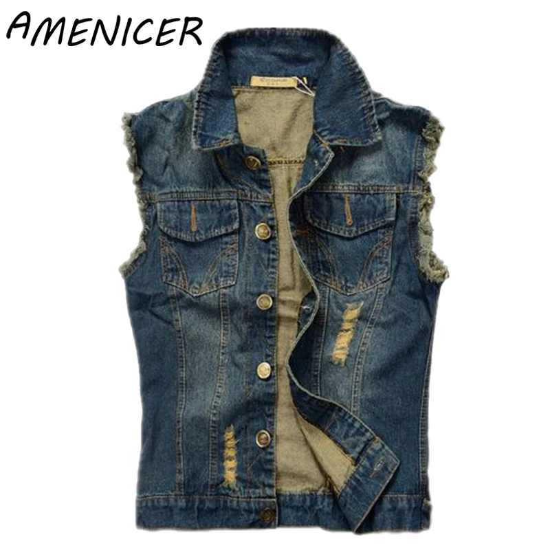 Popular Mens Denim Vest-Buy Cheap Mens Denim Vest lots