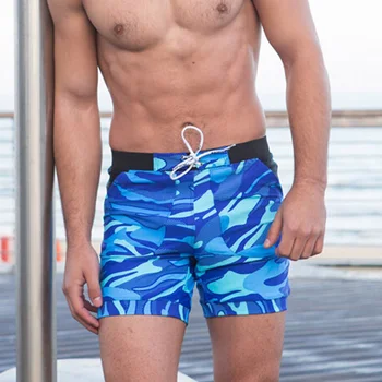 

Men Swim Shorts Swimwear Swimming Trunks Camouflage Beach Running Boxer Briefs Pants NYZ Shop