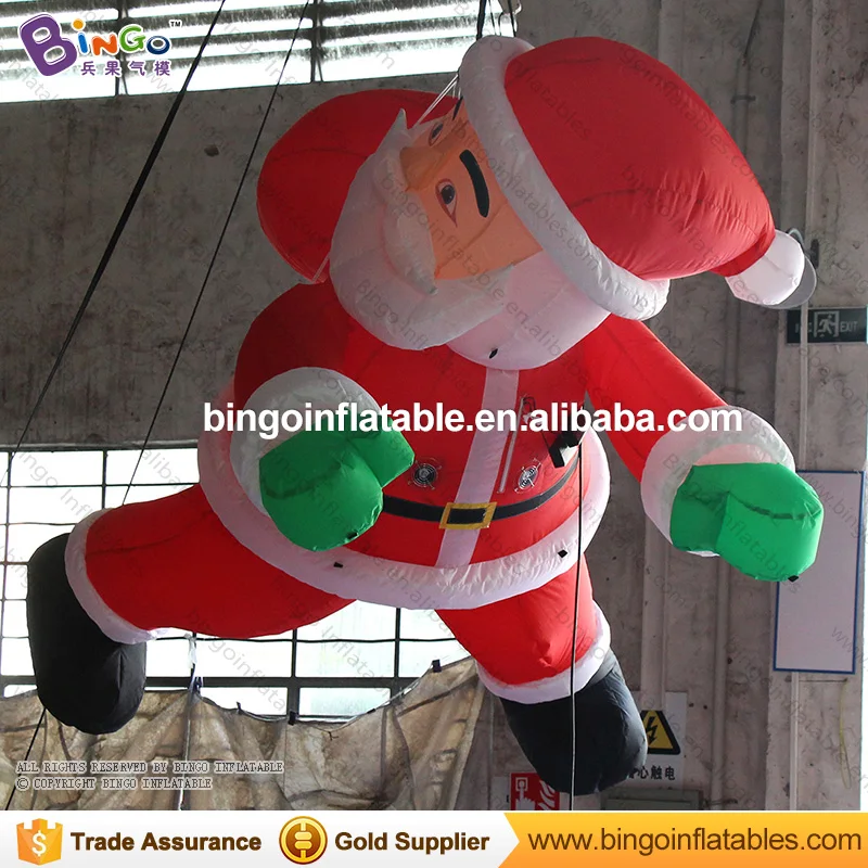 Christmas outdoor decoration santa claus, hanging christmas inflatables santa claus for outdoors decoration santas toys цена Christmas outdoor decoration santa claus, hanging christmas inflatables santa claus for outdoors decoration santas toys цены онлайн