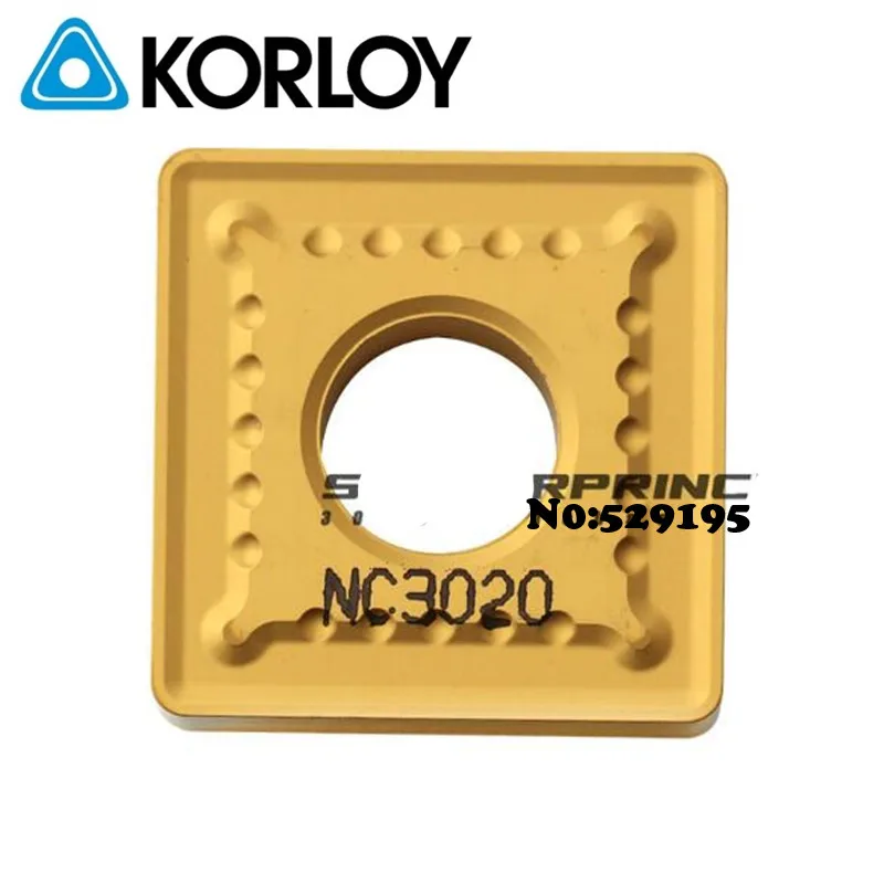 Оригинальные Korloy SNMG150612 GR NC3030 карбидные вставки SNMG 150612 Токарные режущие