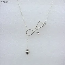 2 Colors Stethoscope Lariat necklace,Heart and Stethoscope Pendant for Doctor medical student Gift,the Doctor Nurse Jewelry 2 Colors Stethoscope Lariat necklace,Heart and Stethoscope Pendant for Doctor medical student Gift,the Doctor Nurse Jewelry