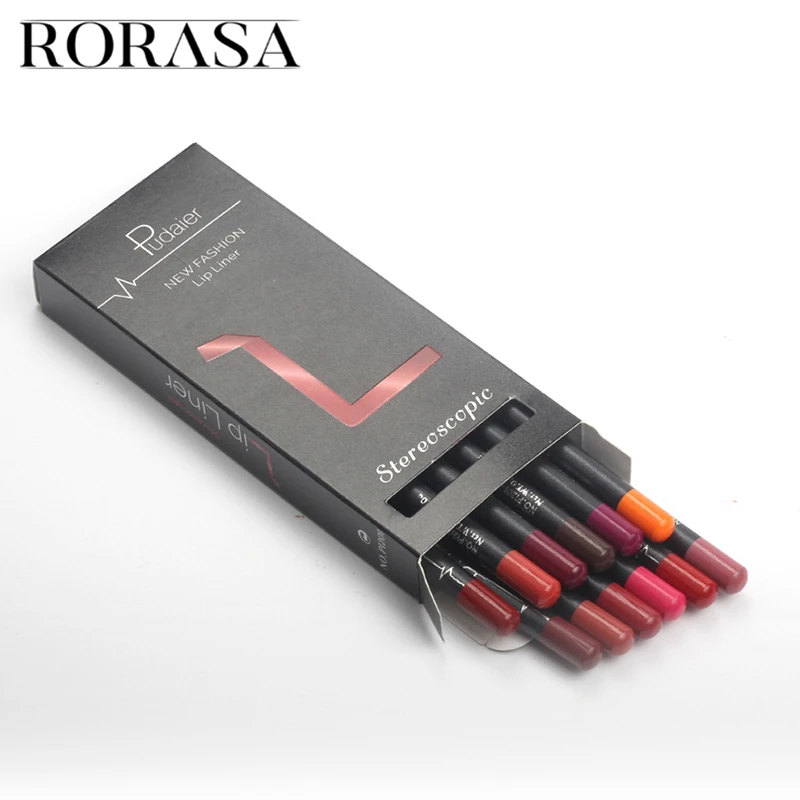 

12Pcs Lip Liner Pencil Waterproof Lipliner Contour Cosmetics Makeup Lip Liner Set Lip Pencil Matte Makeup Tools