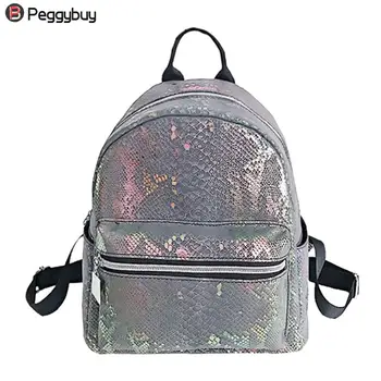 

Fashion PU Leather Small Backpacks Women Girl Cute Travel Zipper Shoulder Backpack Mini School Rucksack Mochila