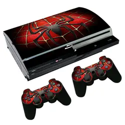 Наклейка на кожу для PS3 Fat playstation 3 консоль и контроллеры для PS3 Skins виниловая клеящаяся пленка-Человек-паук