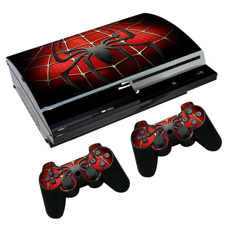 

Skin Sticker Decal for PS3 Fat PlayStation 3 Console and Controllers For PS3 Skins Sticker Vinyl Film - Spiderman Spider Man
