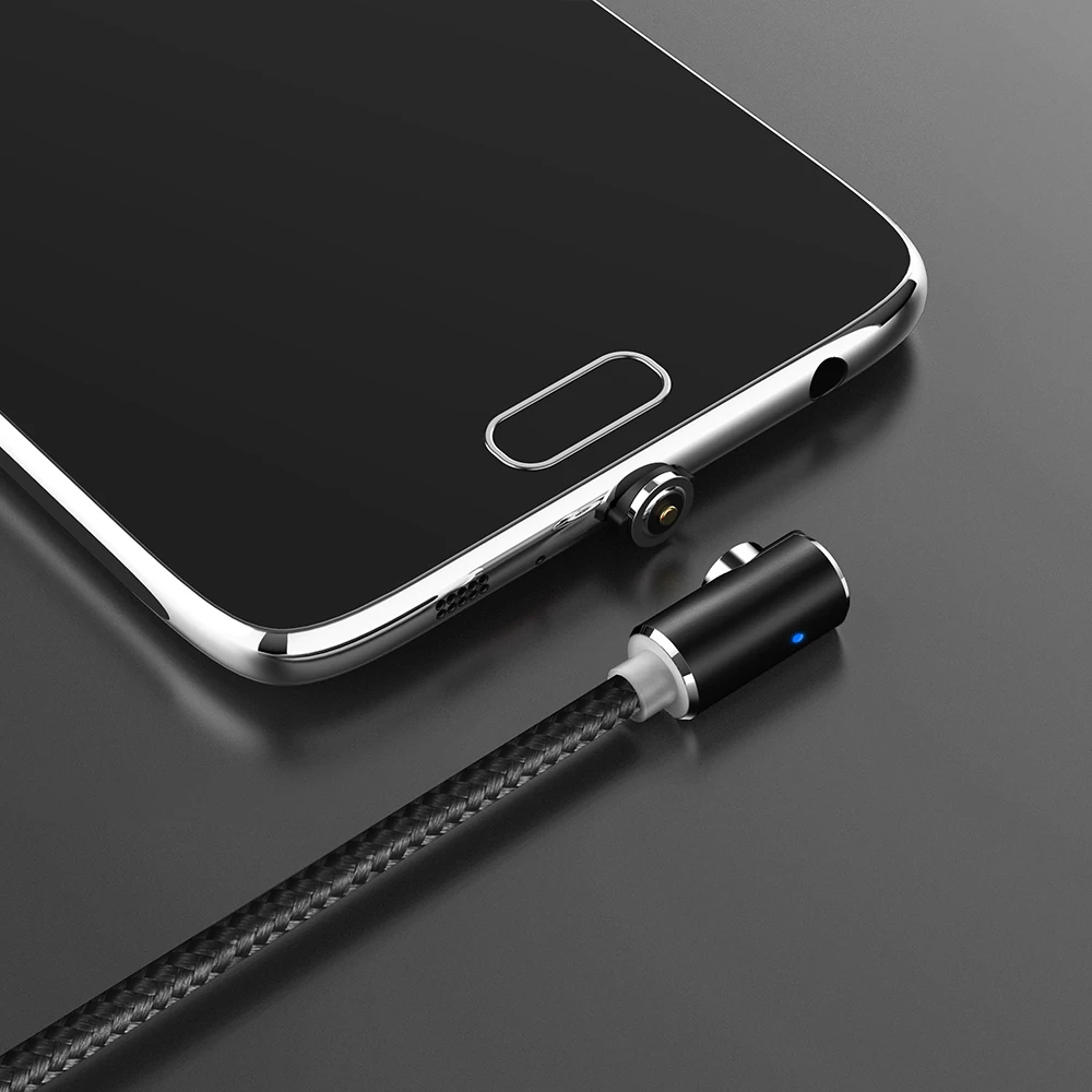 Магнитный кабель TOPK L типа 1 м для iPhone x xs max xr Micro Usb Type C USB Xiaomi Redmi note 7 Huawei Samsung|Кабели