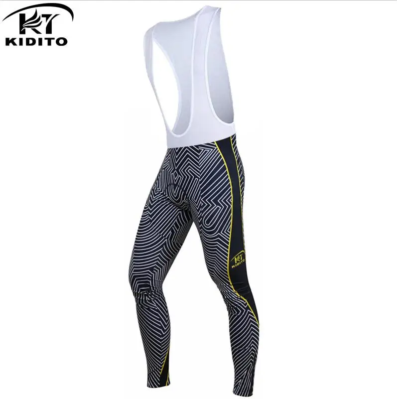 Kiditokt Pro мужские противоударные велосипедные штаны с 3D гелевыми осенними XXS-5XL для горного велосипеда, велосипедные нагрудники, быстросохнущие MTB велосипедные колготки - Цвет: BK-0201