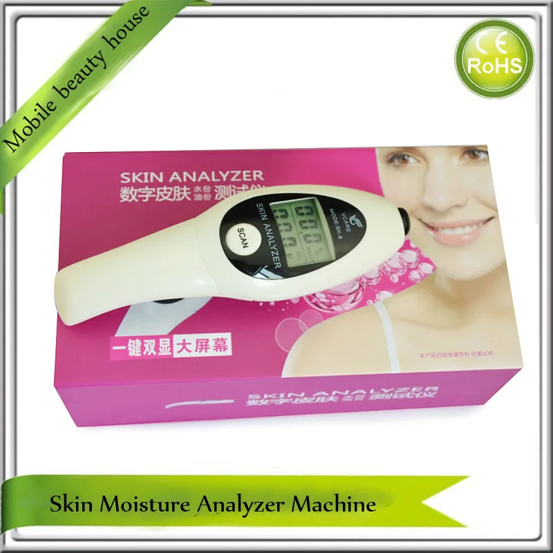 

High Precision LCD Digital BIA Skin Oil Moisture Oil Content Sensor Facial Body Skin Analysis Test Pen Beauty Device