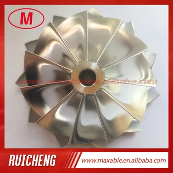 

RHF5HB 49.62/61.98mm 11+0 blades high performance turbocharger billet/milling/aluminum 2618 compressor wheel for VF22 Upgrade