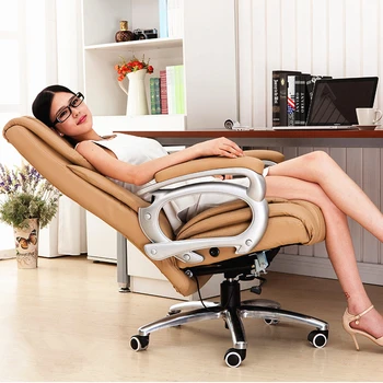 

Super Soft Modern Household Office Chair Leisure Lying Lifting Boss Chair Ergonomic Swivel Computer Boss Chair