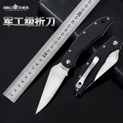 [Брат 1605] Складной нож Высокое качество карманные ножи тактический инструмент выживания папку лезвия G10 440C стали EDC коллекция