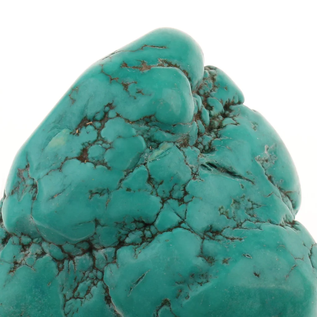Natural Turquoise Gem Quartz Feng Shui Heal Crystal Terminate Home Decor Ornament for Jewelry Making