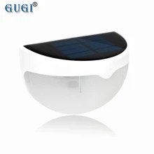 2 шт. GUGI светодиодный светильник на солнечной батарее Водонепроницаемый 6 светодиодный s солнечный светильник садовый светильник с датчиком для домашнего декора. Путь светильник наружный забор настенный светильник