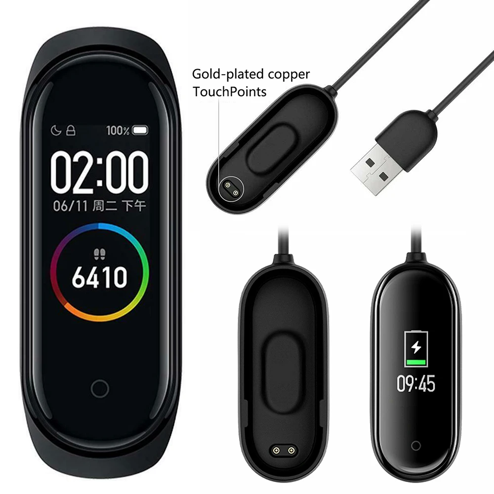 Новое USB зарядное устройство для Xiaomi Mi Band 4 часы Смарт-браслет зарядная Кабельная линия адаптер смарт-браслет аксессуары