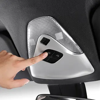 

ABS Matte For TOYOTA CHR C-HR 2016 2017 2018 Car front Reading Light Lamp Cover Trim Auto Interior Car Styling Accessories 1PCS