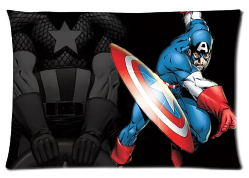 Captain America Custom Home Decoration Cool Bedroom Setting Throw Pillow Cases Covers 40x60cm Free Shipping KO/391300 | Дом и сад