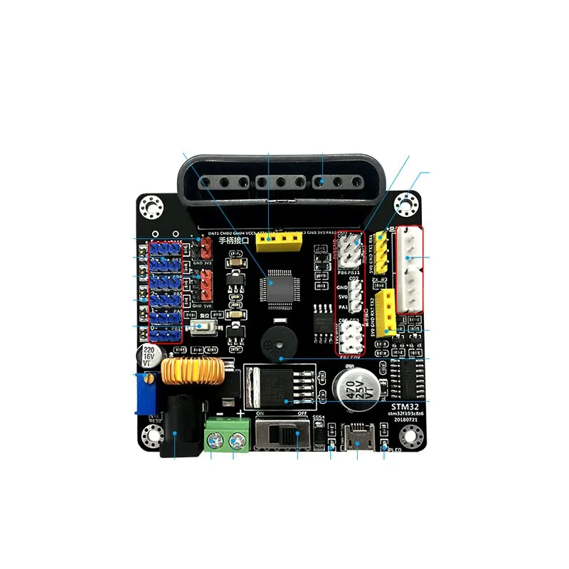 6-Way STM32 сервоконтроллер доска с открытым исходным кодом Поддержка вторичного развития