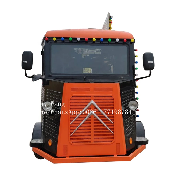 

Customized Made Citroen Type Electric Fast Food Truck Without Motor/Towable Food Truck
