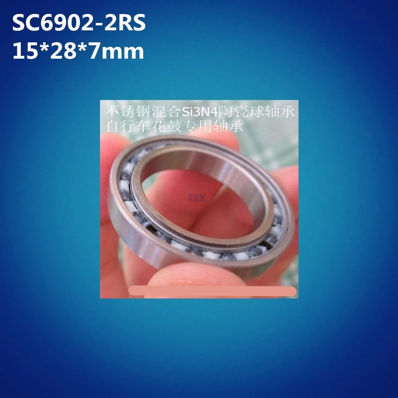 

Free shipping 1pcs S6902-2RS 15*28*7mm Hyrid ceramic stainless steel S6902 bike bottom bracket repair parts ball bearing S6902RS