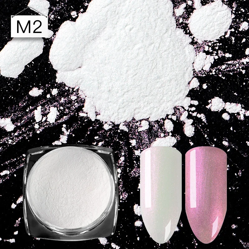

1 Box 1g Shell Chameleon Mirror Nail Powder Glitters 9 Colors DIY Shell Nail Art Chrome Pigment Dust Manicure Decoration Tools
