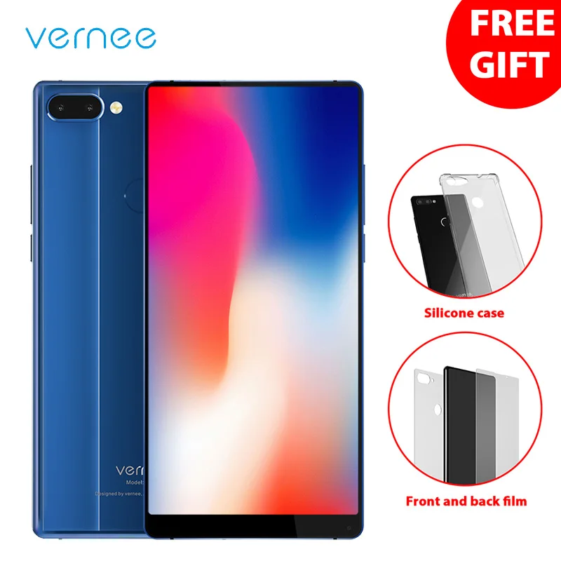 Vernee Mix 2 4G LTE 18:9 мобильного телефона Android 7,0 Helio P25 Octa Core 4 + 64 смартфон 6 дюймов 2160*1080 отпечатков пальцев 2 задних Камера