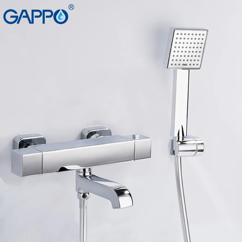 GAPPO حوض الحنفيات الحمام صنبور حوض خلاط حمام الحنفيات الشلال ثرموستاتي صنبور حوض خلاط s حمام دش مجموعة دش أنظمة