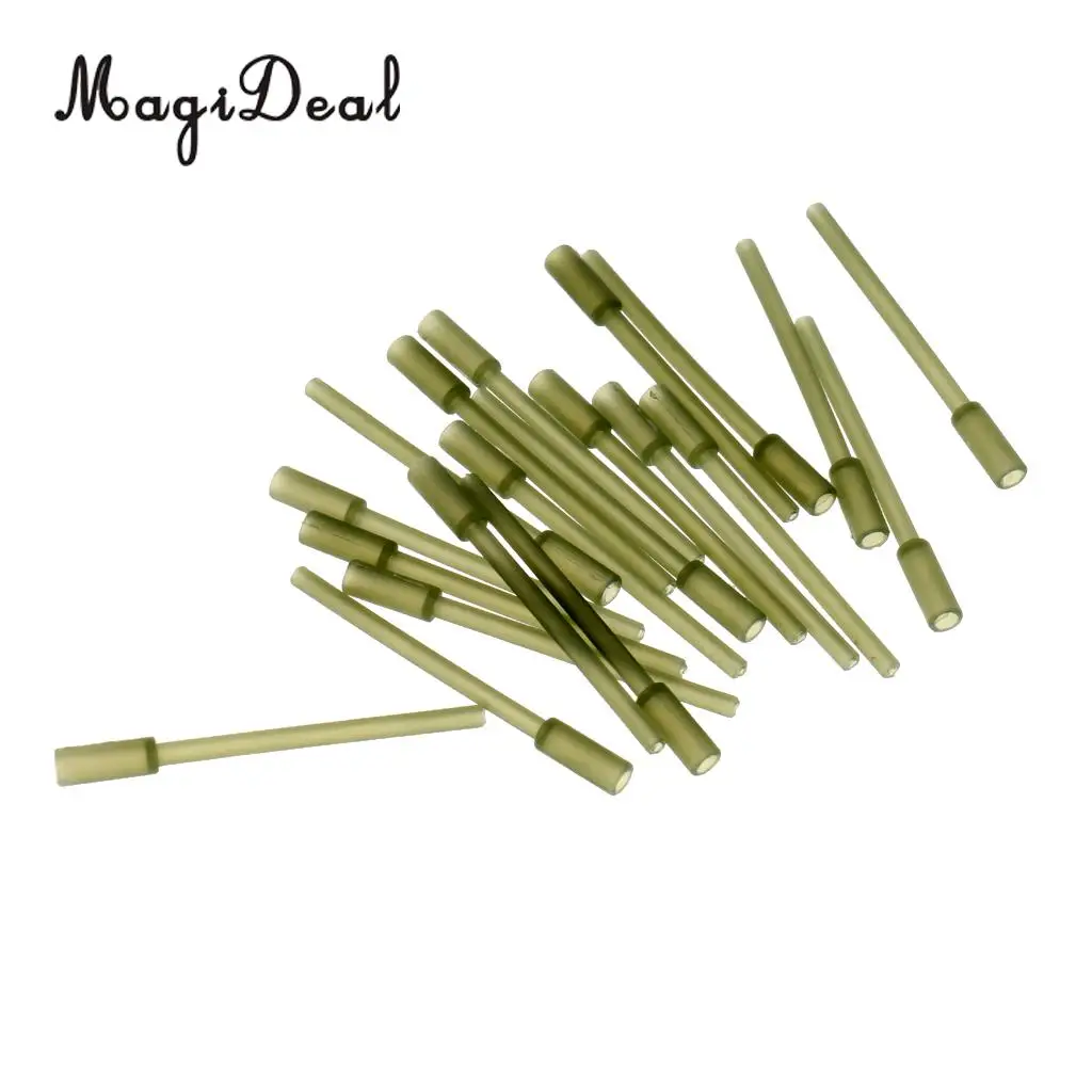 MagiDeal 10/20/30pcs Plastic Angling Supplies Plastic Inline Carp Coarse Lead Mould Inserts Tubes 60mm Fishing Tools