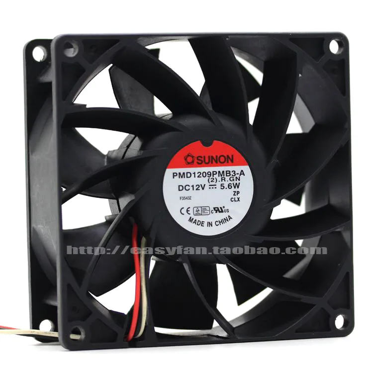 

brand new SUNON 9CM 9238 12V 5.6W PMD1209PMB3-A Double Ball bearing high air volume cooling fan