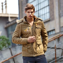 2016 Winter Mens Military Coat Ma1 Bomber Jacket Parka Hombre Thick Warm Casual Hooded Padded Coat Men Wadded Jacket Style