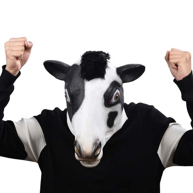 Halloween Latex Cow Mask