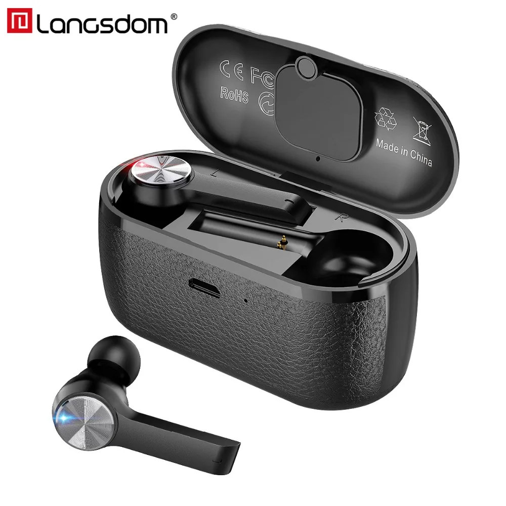 Langsdom мини наушники Bluetooth 5 0 auriculares inal mbricos с микрофоном бас стерео гарнитура для