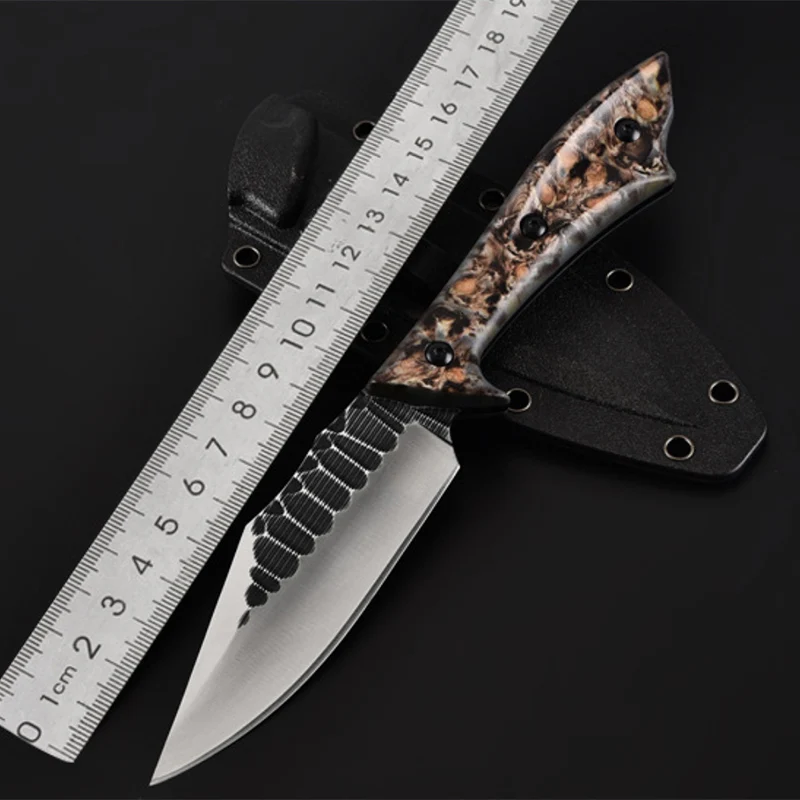 Дешевый Ручной работы 440C стали охотничий Ножи выживания Ножи Фиксированным Лезвием Тактический Ножи G10 ручка