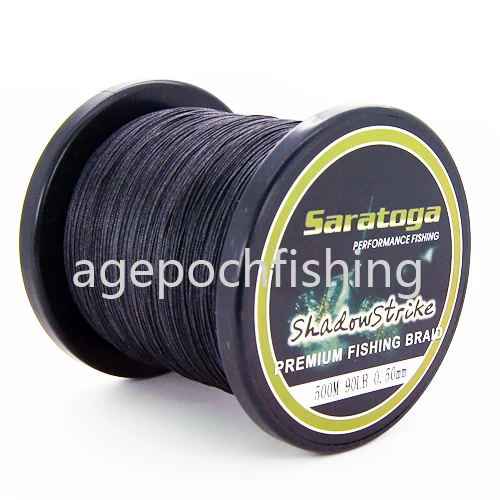 8strands=more fish Spcstra PE fishing line 500m 90lb black FREE SHIPPING 3pcs/lot