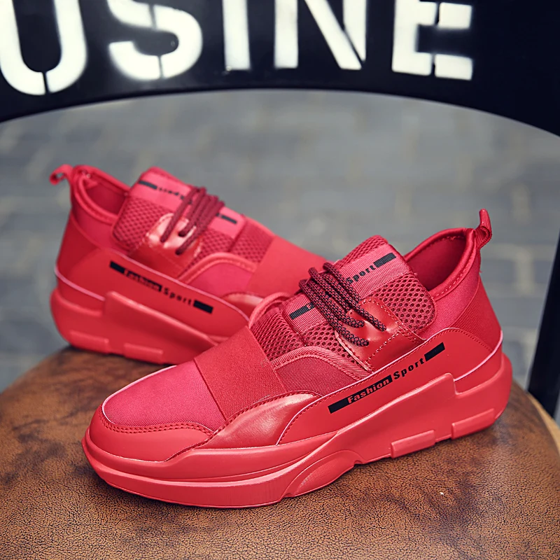 

Men's stylish personality casual sneakers breathable increase anti-slip wear-resistant comfortable outdoor men's running shoes