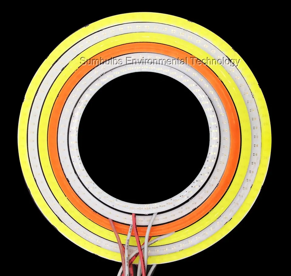 60mm 120mm Angel Eyes COB Lamp DRL LED Daytime Running Light with Driver 5W DC 12-14V for Motorcycle Car Headlight (1)