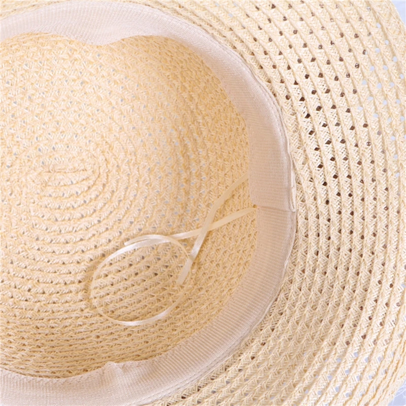 MYZOPER Новая мода повседневное лук летний Sunhat пляжная шляпа скрыть сплошной цвет открытый женская соломенная шляпа