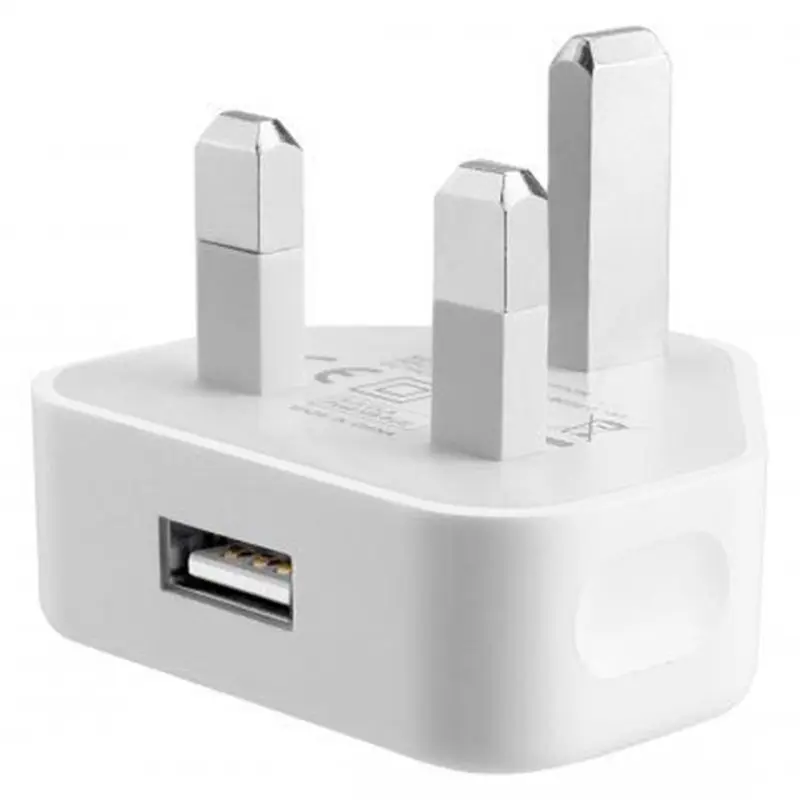 

Universal Usb Uk Plug 3 Pin Wall Charger Adapter With Usb Ports Travel Charger Charging For Phone Ipad(1 Port)