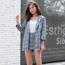 Новое Осеннее короткое платье модное Полосатое и Сетчатое платье и куртка комплект из двух предметов для женщин костюм