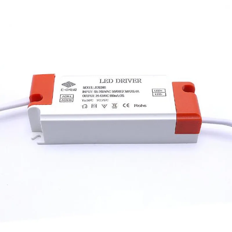 

LED Driver power source 30W 36W 8-12 Series ceiling Led light Downlight AC85-265V DC24-43V 900mA Free shipping 5pcs