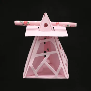 

Three-dimensional triangular tower Metal Cutting Dies Stencils for DIY Scrapbooking Paper Cards Photo Album Decorative Embossing