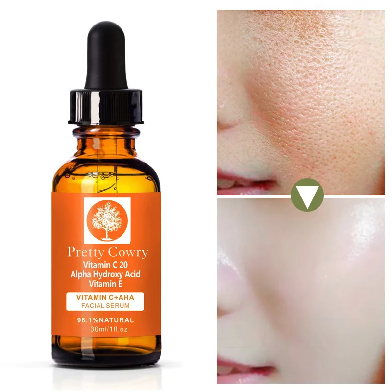 Pretty gezicht serum hyaluronzuur Anti Rimpel vitamine c huidverzorging 30ml Verwijderen Acne natuurlijke Facial - AliExpress