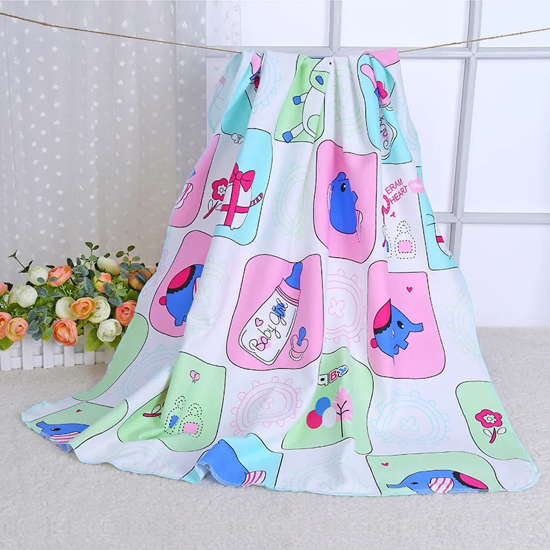 

Cute Elephant Summer Spring Baby Blanket Cotton Baby Swaddle Wrap For Newborns Baby Bath Nursing Towel Bed Sheet Stroller Cover