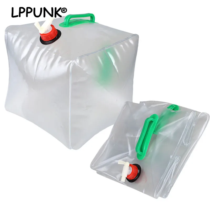 

Bpa free 10L Car Portable Folding Collapsible Water Storage Bag Bucket Fishing Barrel Transparent water bottle