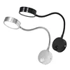 Black Silver 3W 5W 7W LED Reading Wall Lamps With Switch AC85-265V Modern Bedroom Bedside Lamp Light Body Hose Angle Adjustable 1