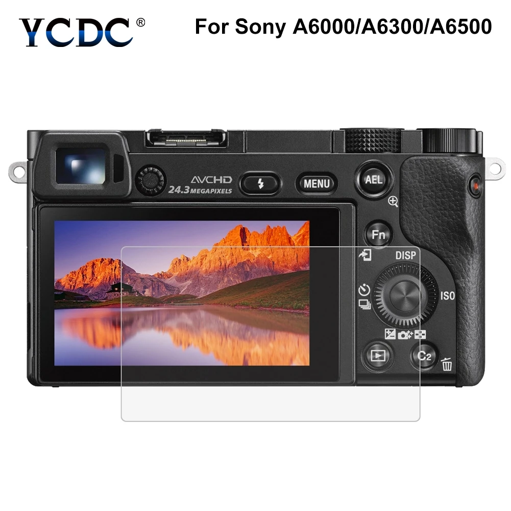 

HD Tempered Glass LCD Screen Protector Film For Sony ILCE-6000 / A6000 / A6300 / A6500 SLR Optical 9H Camera Screen Protector