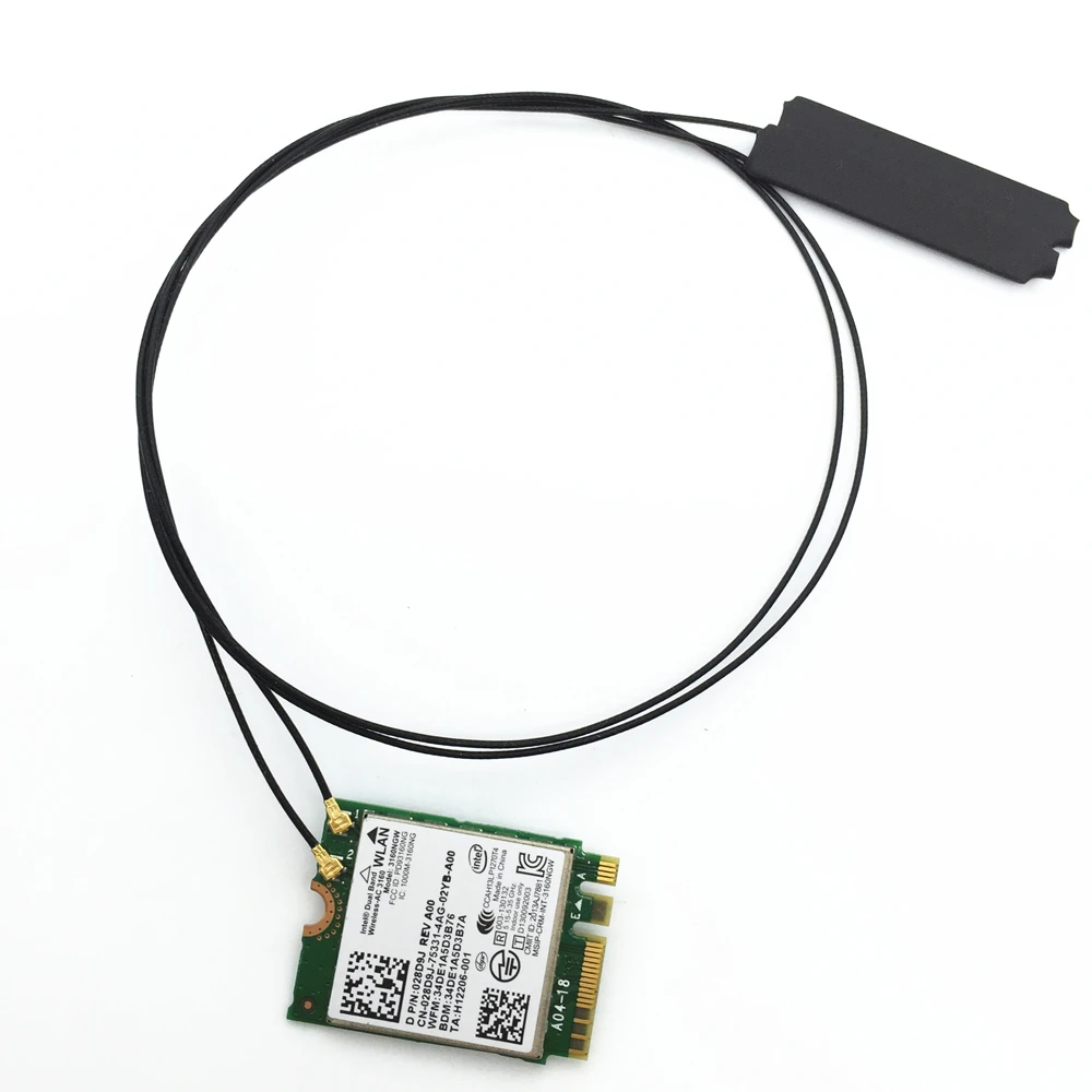 2 шт. внутренние антенны 40 см/15 7 дюйма IPEX MHF4 2. 4/8260 wifi для BCM94352Z Intel 7265 7260 3160 AC NGFF M.2